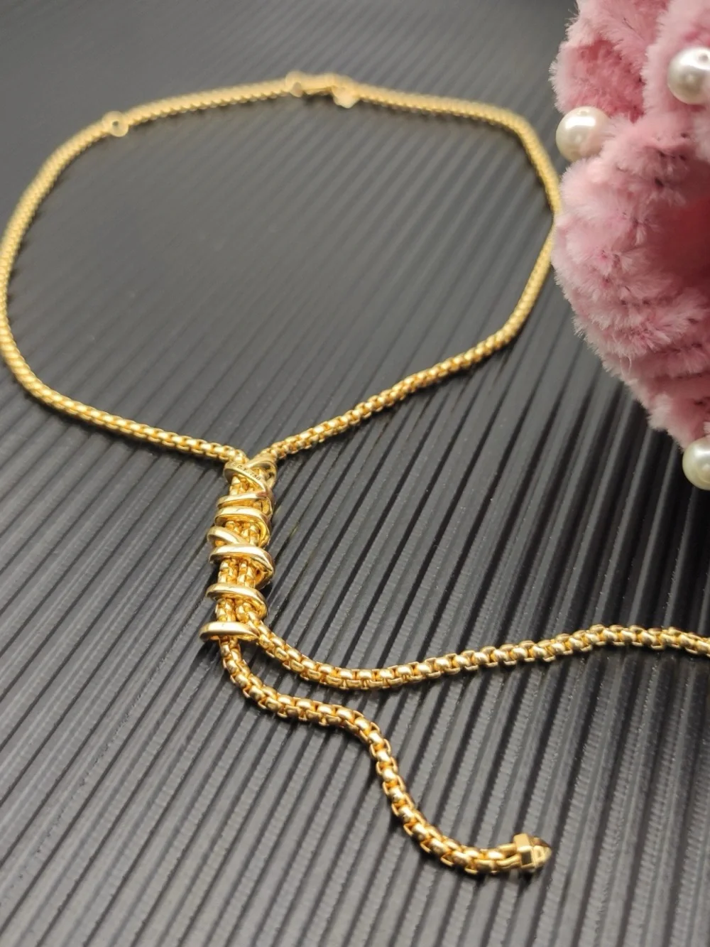 David Yurman Gold-Tone Adjustable Lariat Necklace -